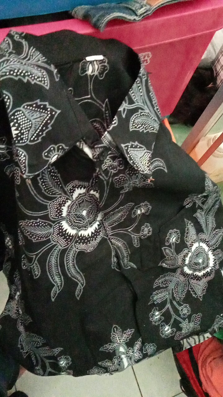 ( Batik Ori 5 Warna ) Couple Batik Monaka Brokat Bunga Pager Selendang