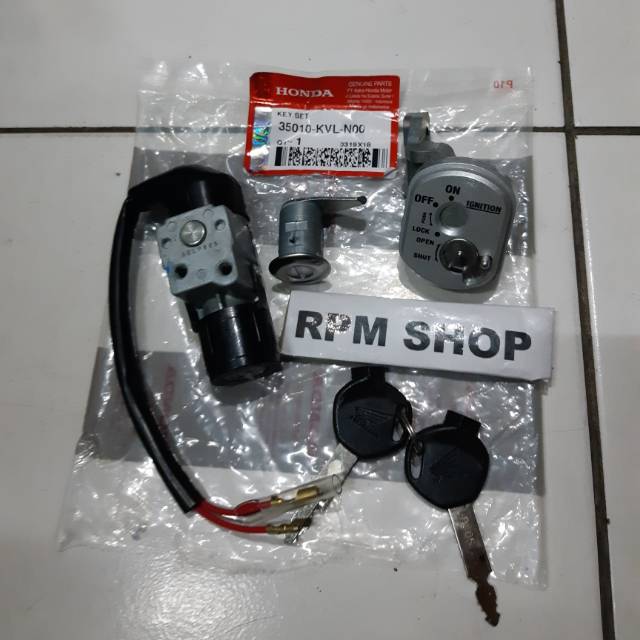 Kunci Kontak Honda Supra 125 Set Asli 35010-KVL-N00