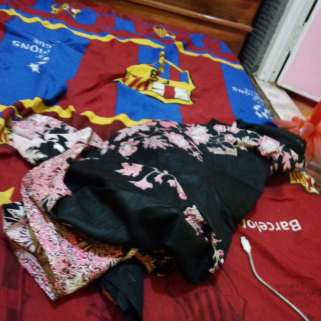 Ilove Batik Hrb026 Kenongo Kemeja Hem Pendek Padi Pekalongan M L Xl Murah Keren Bati Pria Wajik Biru