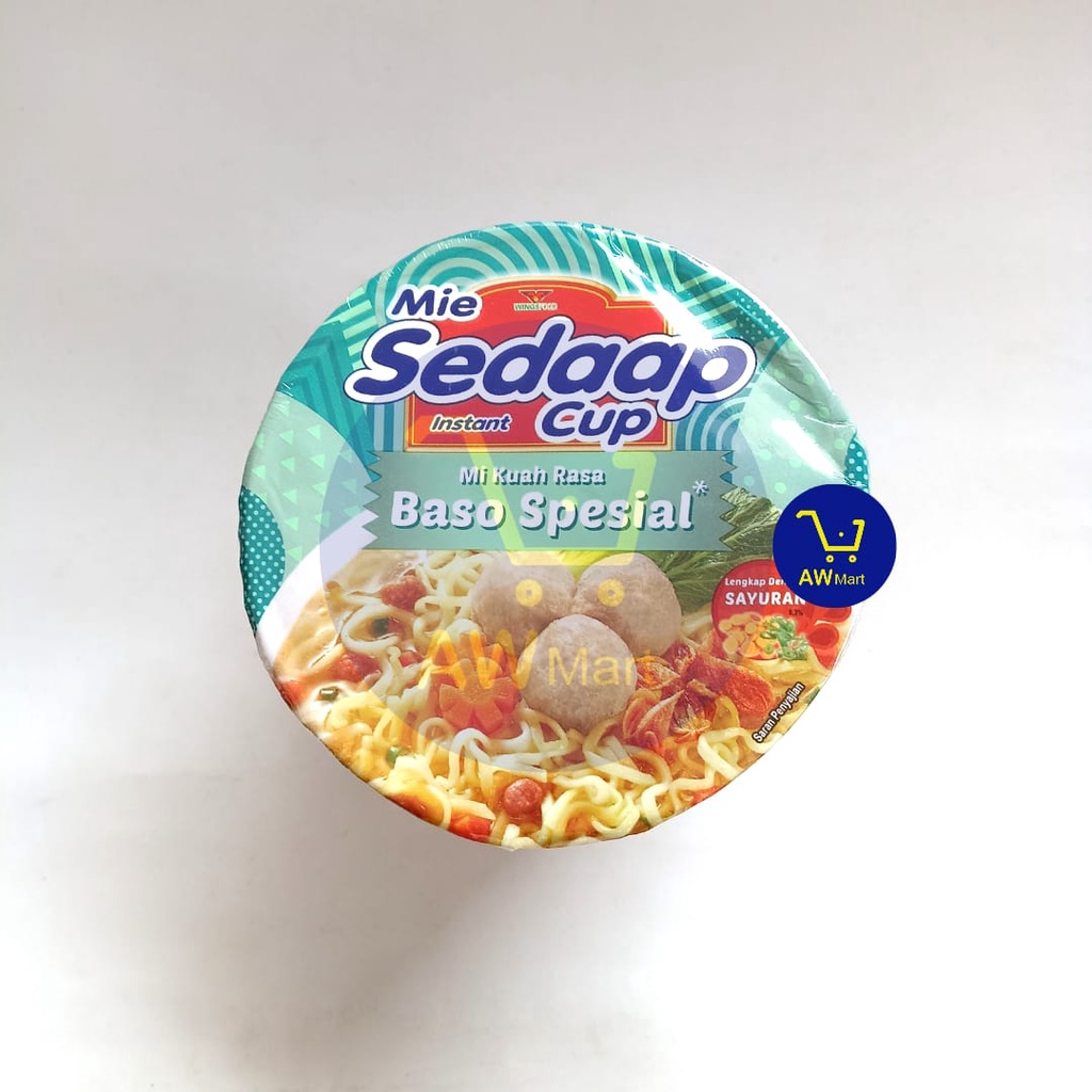 SEDAAP MIE CUP - ALL VARIAN - RAWIT BINGIT AYAM JERIT BAKSO BLEDUK KOREA , DLL