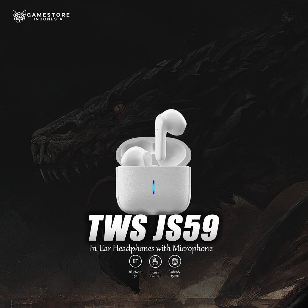 Wireless Headset Bluetooth TWS JS59 Headset Bluetooth 5.1 HiFi Stereo Waterproof Earbuds Wireless He