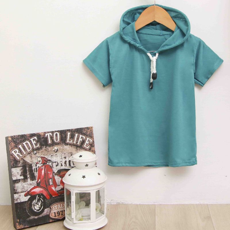 Top Kid Kaos Hoodie Lengan Pendek Anak Laki-Laki 2-9 Tahun 06