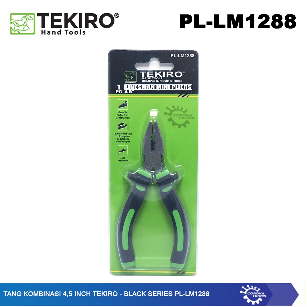 Tang Kombinasi 4,5 Inch Linesman Mini Pliers Tekiro PL-LM1288