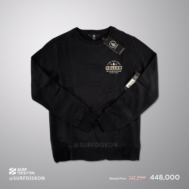 Sweater Volcom Mfl Supply Stone Crew Nbk Original Planet Surf