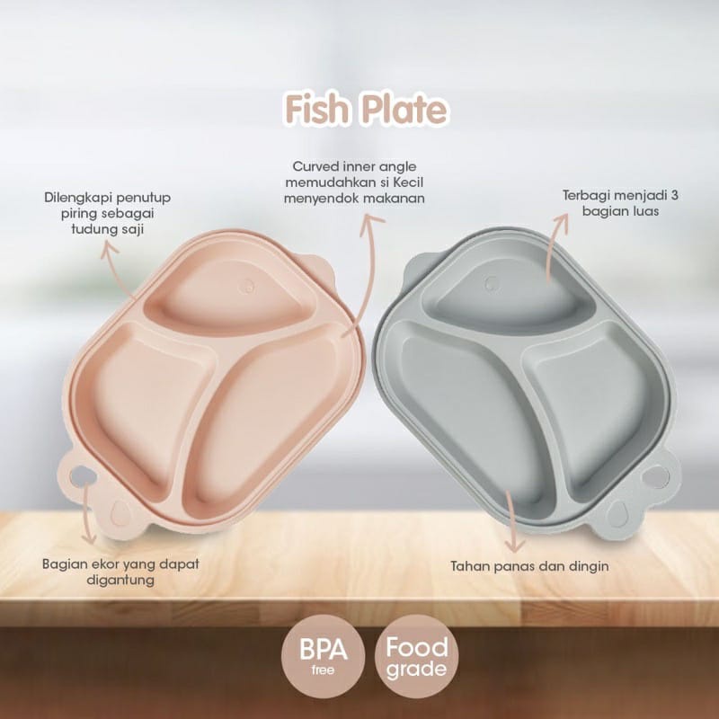 Baby Care Fish Plate - Piring Makan Bayi (5015)