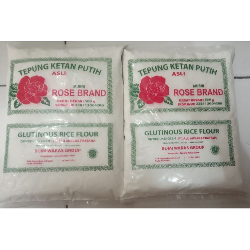 

Tepung Ketan Putih Rose Brand 500gr