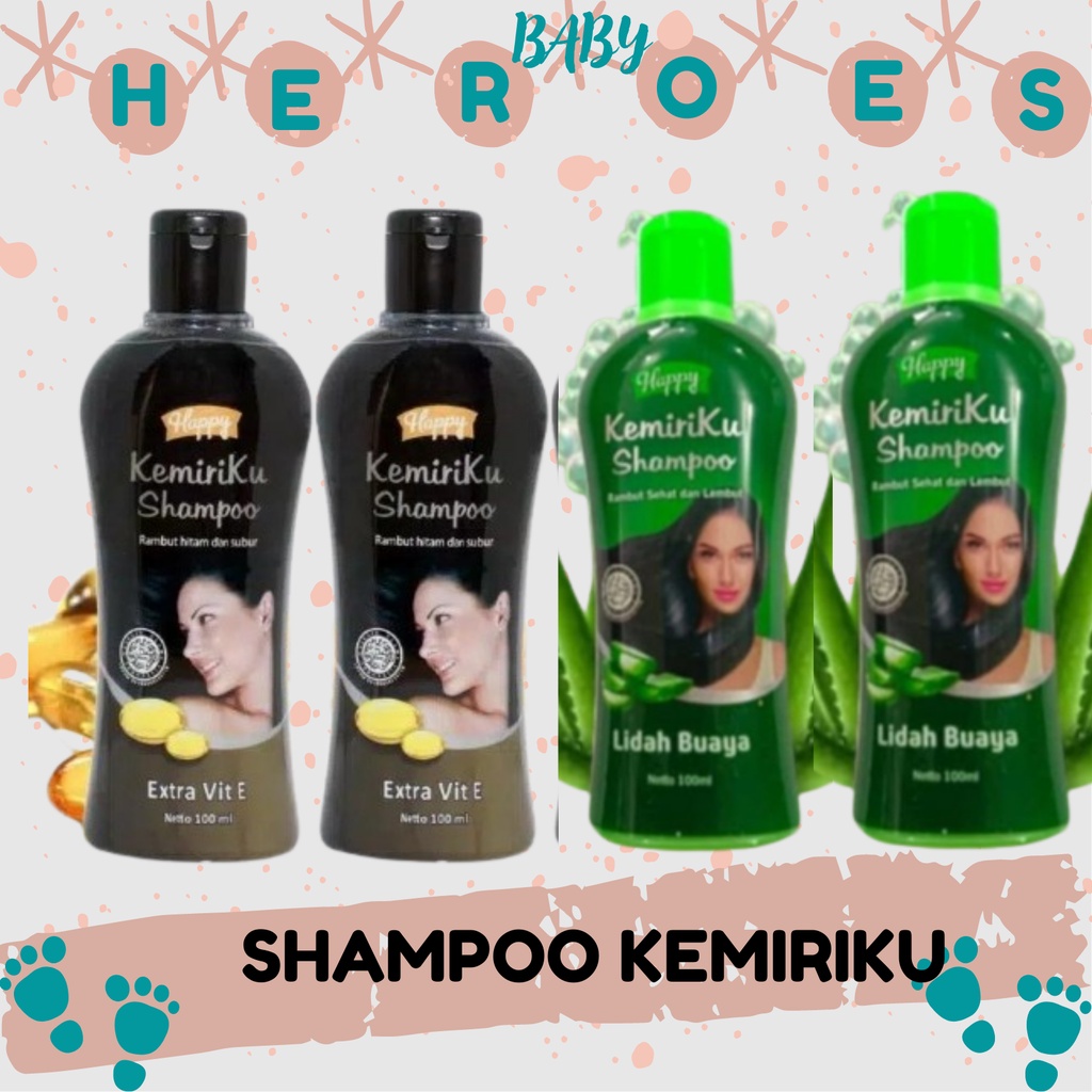 Shampo Kemiri Happy Kemiriku Shampoo Kemiri 100 ml - Bantu Atasi Uban | Sampo Kemiri | Sampo Kemiriku