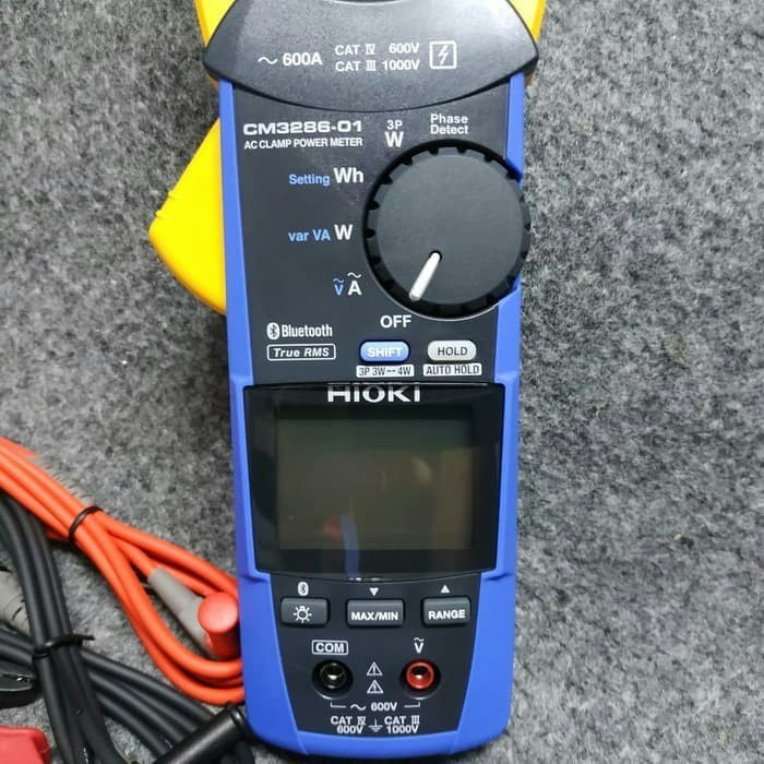 AC Clamp Power Meter True RMS dan Bluetooth Hioki CM3286-01 CAT III