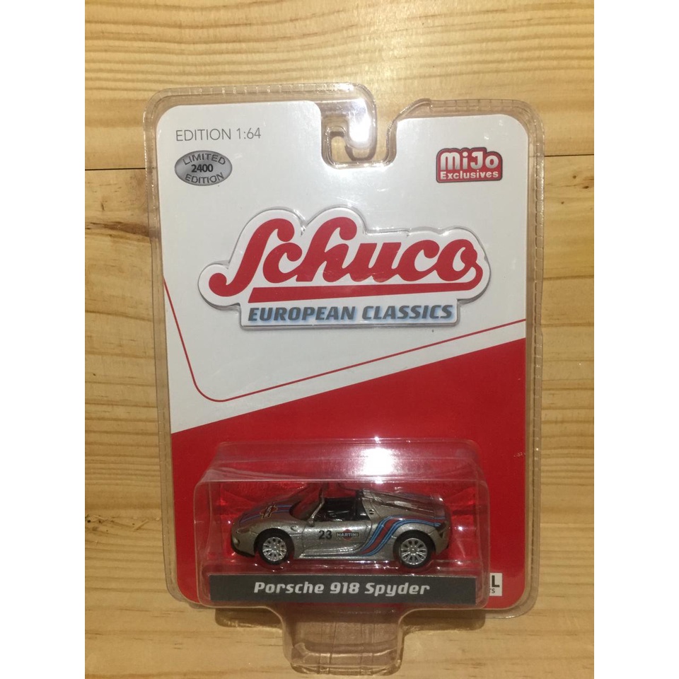 SCHUCO CLASSIC MIJO EXCLUSIVE PORSCHE 918 SPYDER MARTINI BLISTER