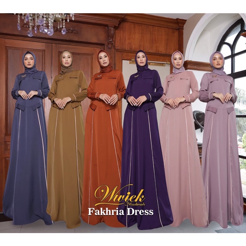 Fakhira Dress ori by Wwiek muslimah