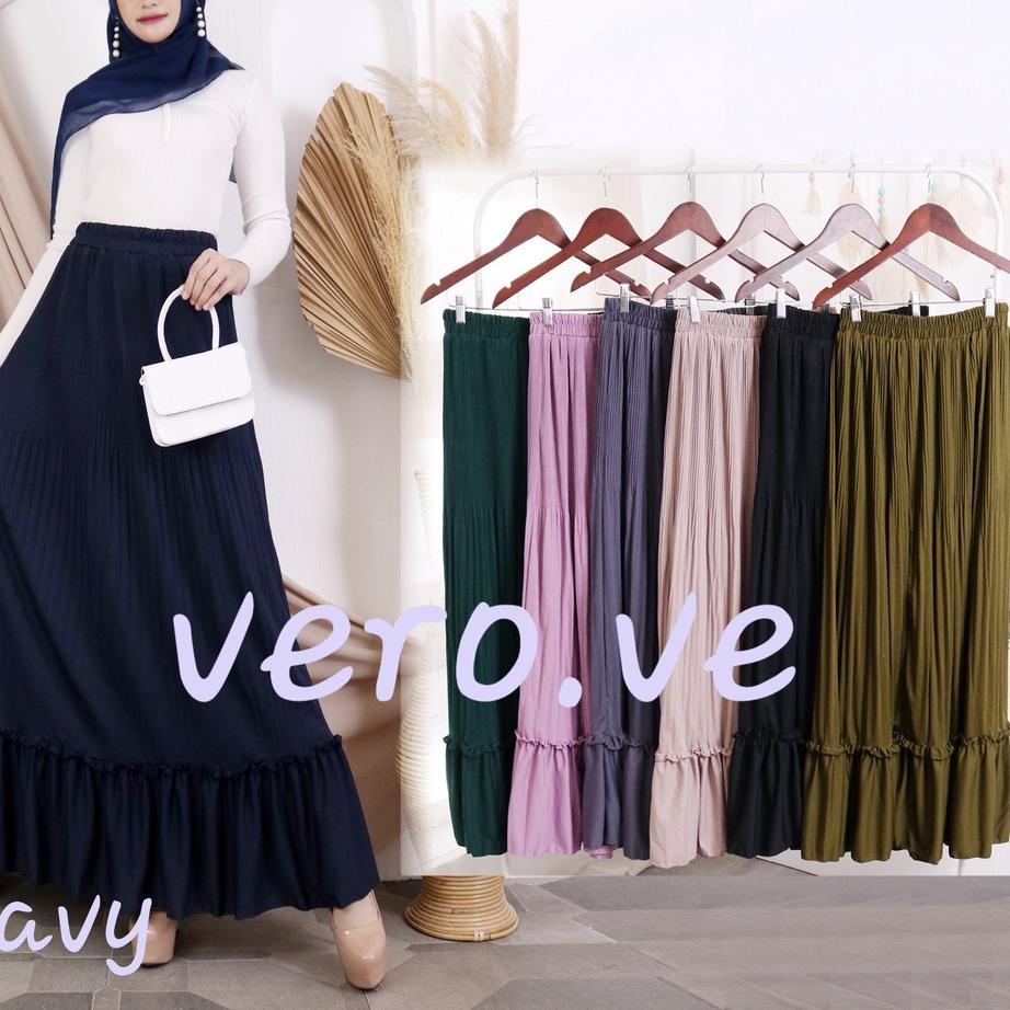 ✹ Rok panjang Plisket Lidi Cabang Rok muslim/Mayung/Payung Longgar/jumbo Bawahan Terbaru ✪