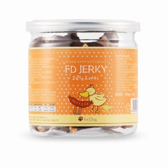 CODE354 FD Jerky Dried Sausage Duck - snack anjing termurah