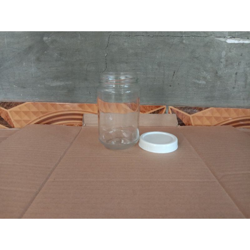 Botol Kaca Jar Pido 300ml Tutup Plastik