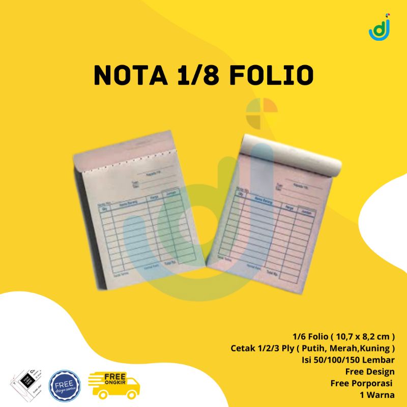 

Nota Custom NCR 1/8 Folio