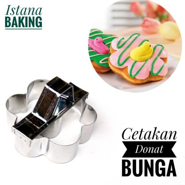 Cetakan Donat Set Bunga