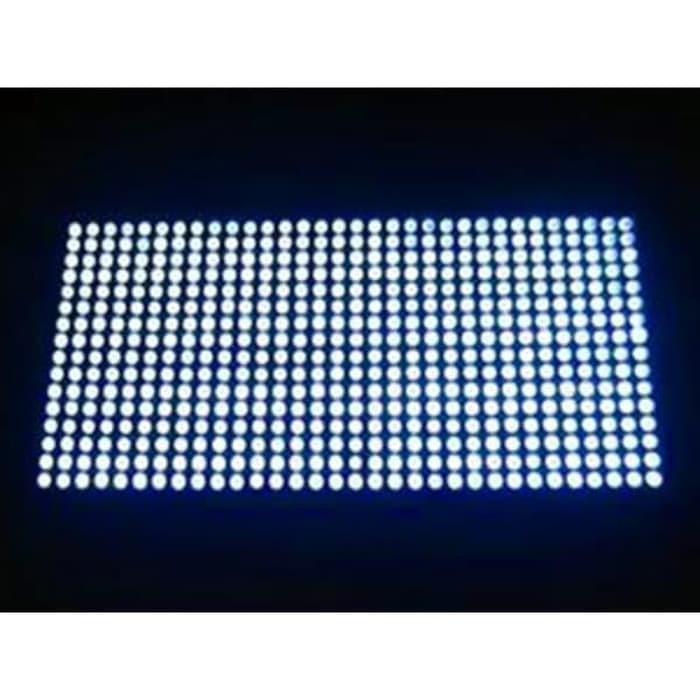 LED RUNNING TEXT Panel Modul P10 Putih White Full Outdoor High Quality