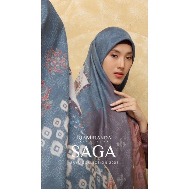 PRELOVED SAGA RIA MIRANDA SIGNATURE. ASTU SCARF. RIA MIRANDA