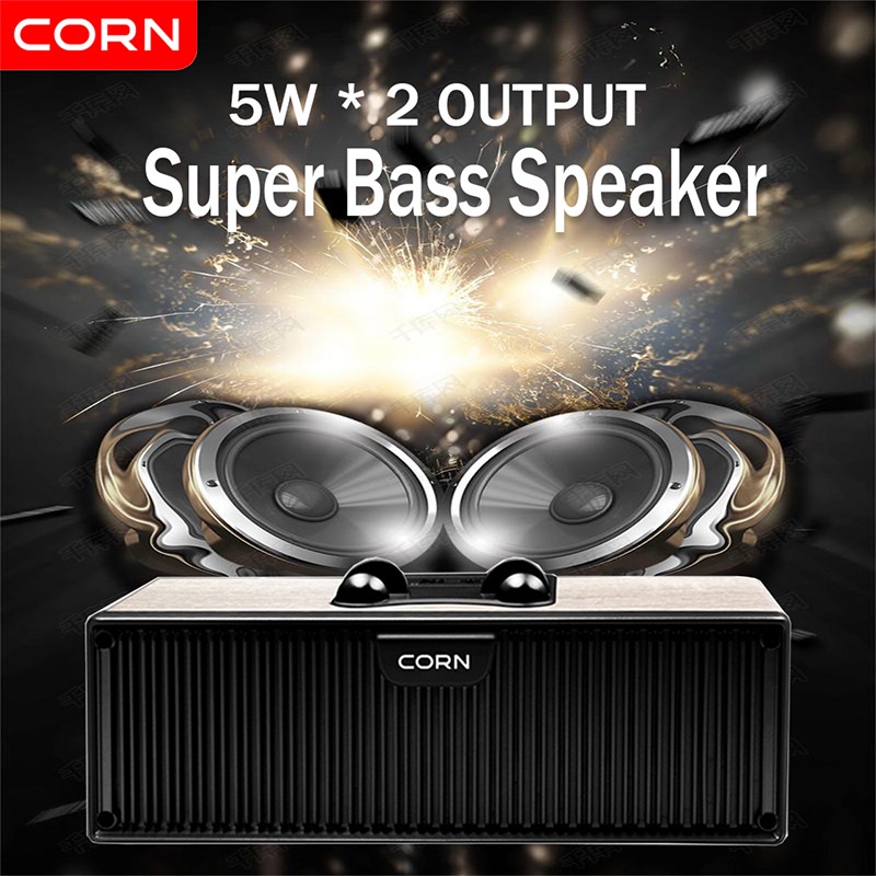 CORN Original YX006 Bluetooth Wireless Speaker Protable Destop Speakers TWS HiFi Waterproof Super Bass Portable Audio Speaker Support TF Card / USB Flash / FM Radio