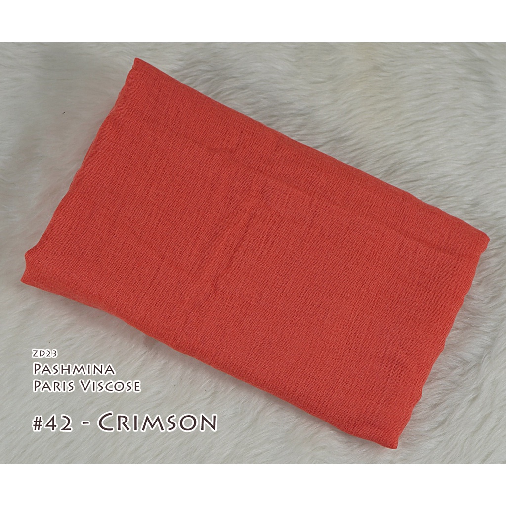 Pashmina Polos Paris Viscose - AYUMI by Luulu Scarf-#42 - Crimson