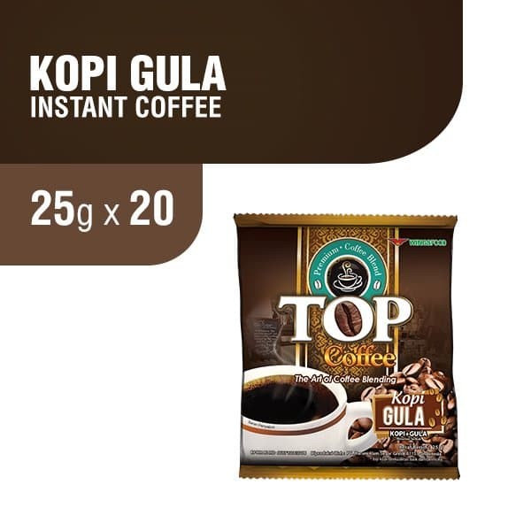 

MURAH Top Coffee Kopi Instan Kopi Instan Gula (2in1) 25 gr x 20 pcs