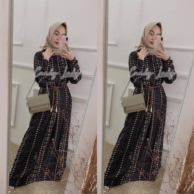 Gamis Syar'i asdf Delia Dress Etnic