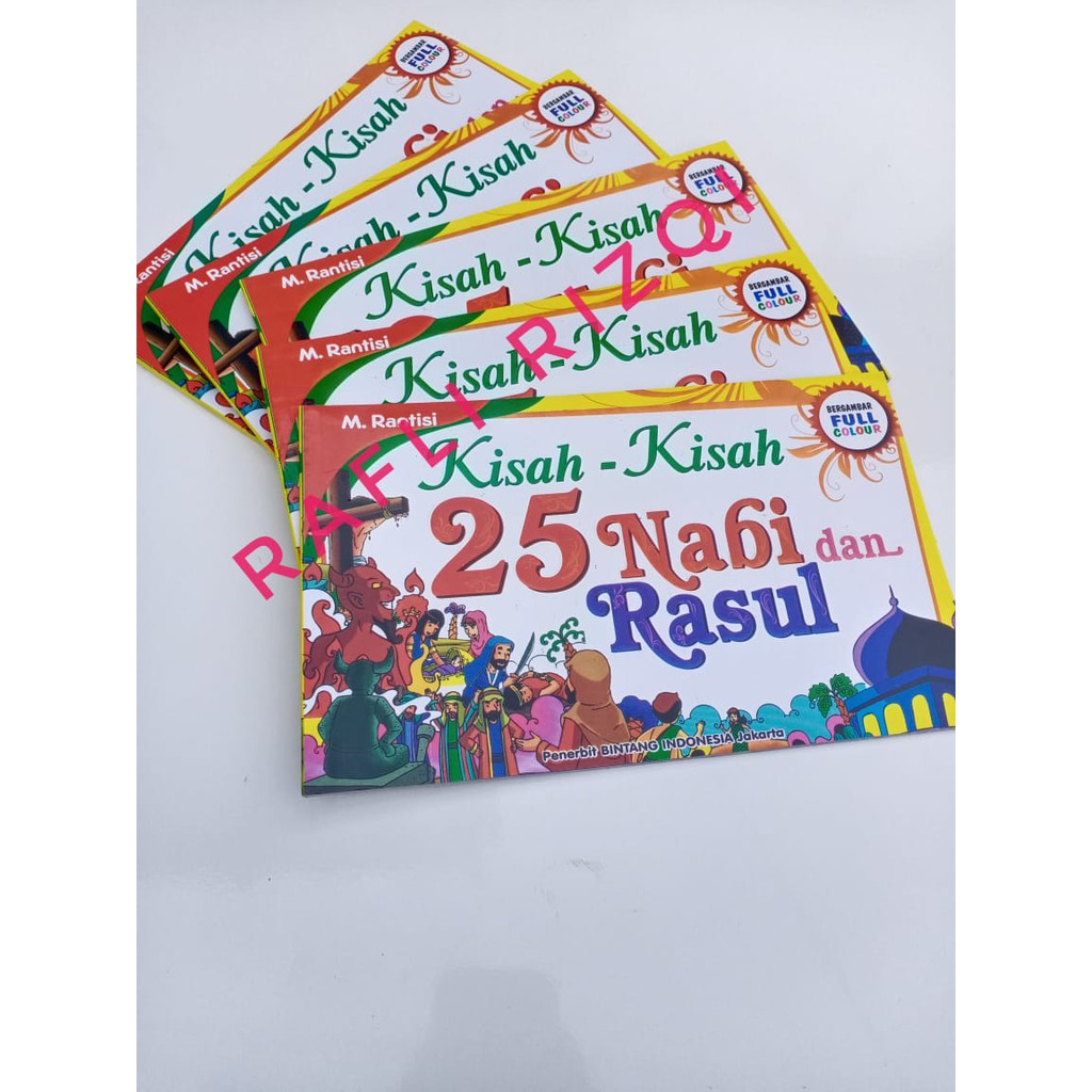 Buku Kisah 25 Nabi Dan Rasul Full Colour/ Buku Cerita Nabi Dan Rosul / Buku Cerita Nabi