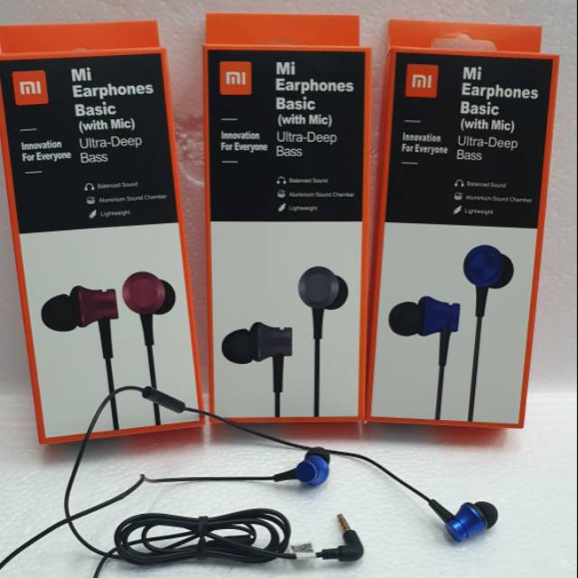 XIOMI Mi Earphone Basic Edition 6 / Piston Mi 6 Ultra Deep Bass With Micro