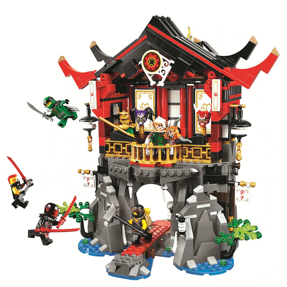 Mainan Lego Anak Ninjagoed Temple of Resurrection Building Blocks Sets Bricks Ninja Movie Classic