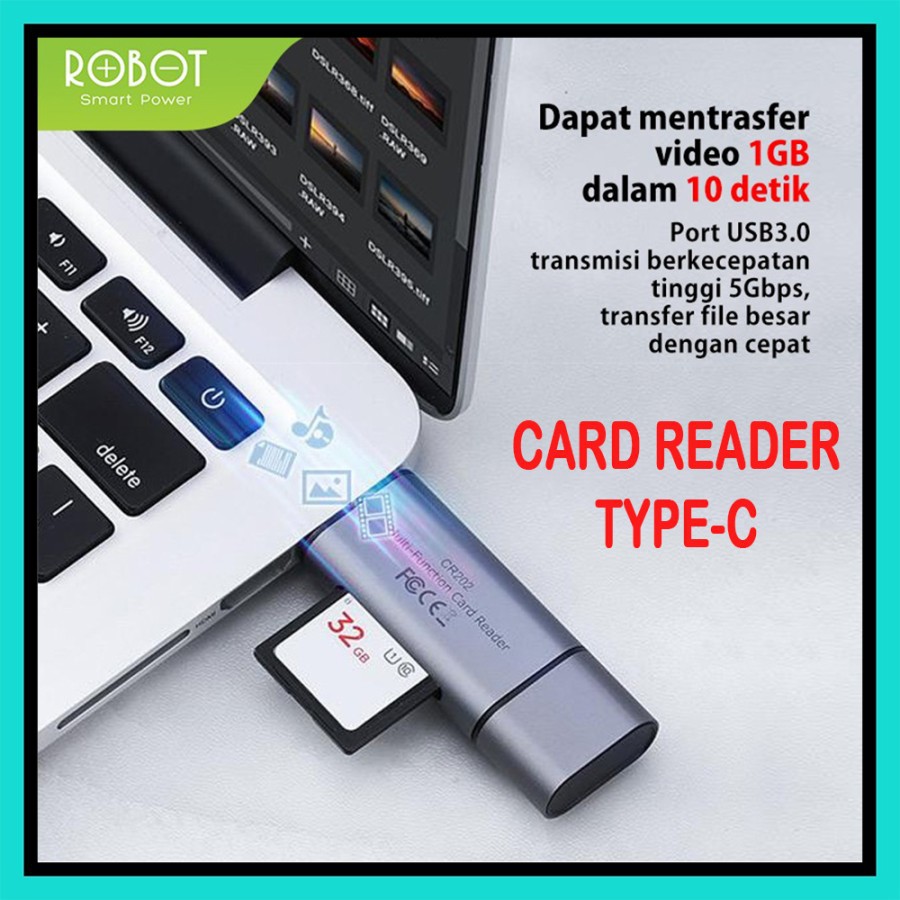 NA - Card Reader Type C USB 3.0 2in1 Robot - OTG Type C