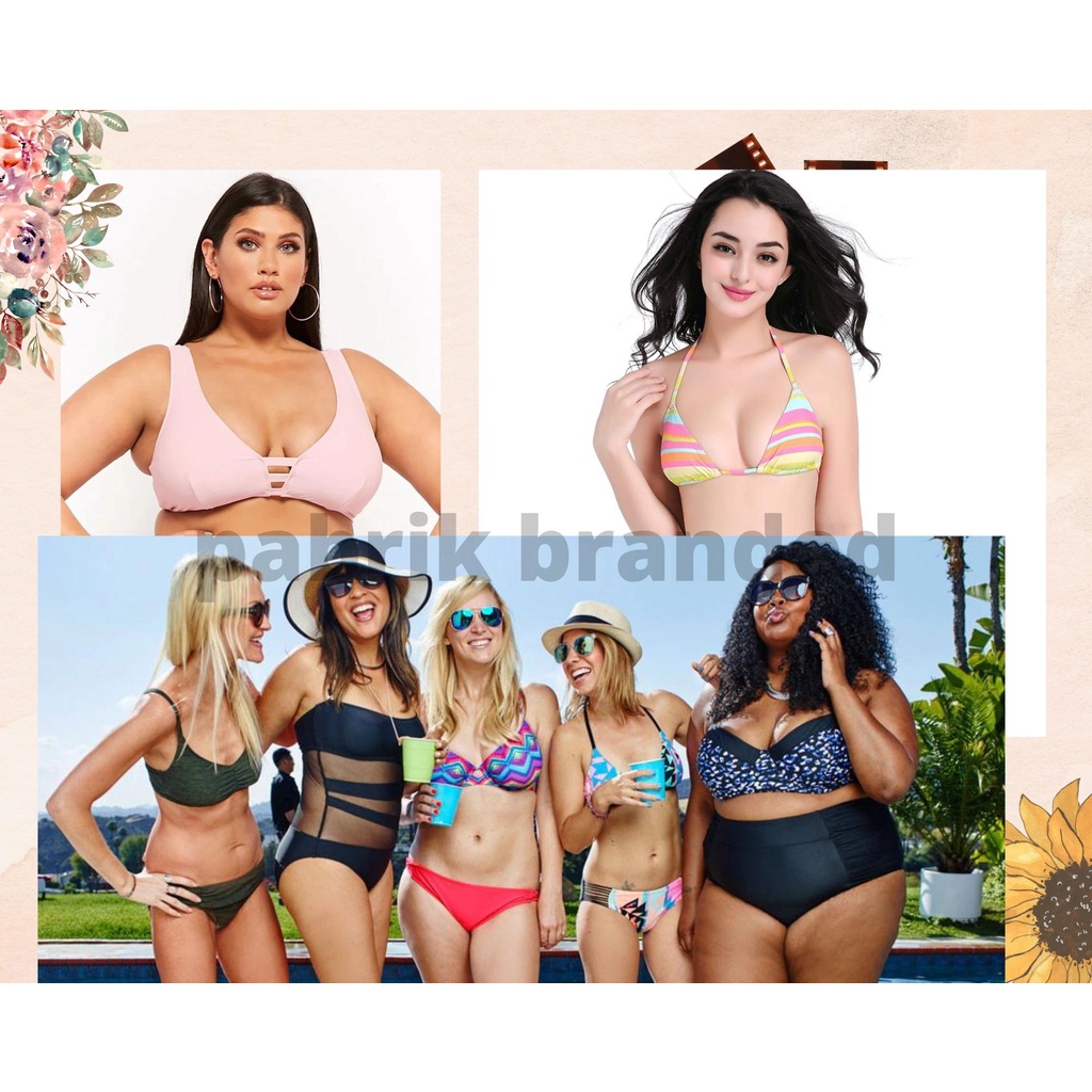 pabrik branded swimwear bikini top bottom baju celana rok renang wanita girl perempuan atasan sexy s