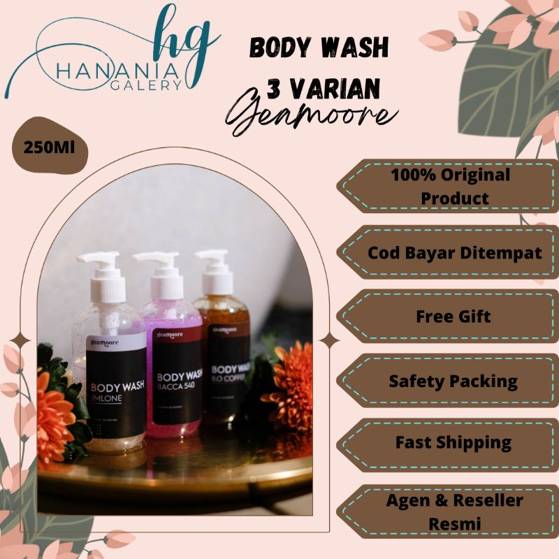(FREE GIFT) BODY WASH GEAMOORE 250ML / GEAMOORE BODY WASH / SABUN MANDI CAIR GEAMOORE