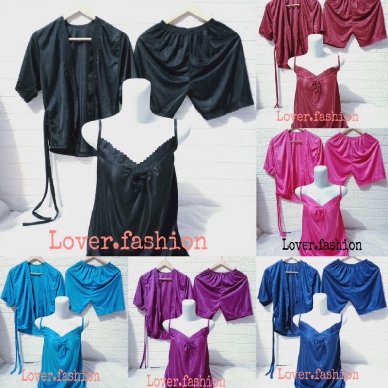 Lover.Fashion,Hp lingerie 2-1 satin korea