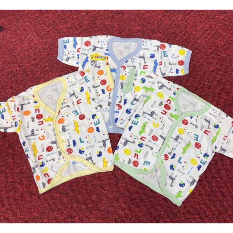 Baju Kaus Bayi Lengan Pendek Merk Daffa 6 pcs