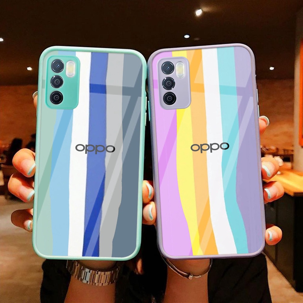 [G11] Softcase Kaca Color OPPO RENO 6 4G ( Case Hp OPPO RENO 6 4G ) Casing Hp OPPO RENO 6 4G