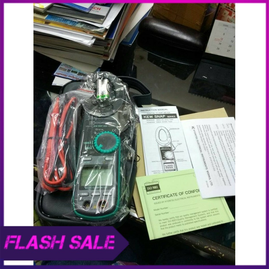 TANG AMPERE AC DC KYORITSU 2055   DIGITAL CLAMP METER KYORITSU 2055