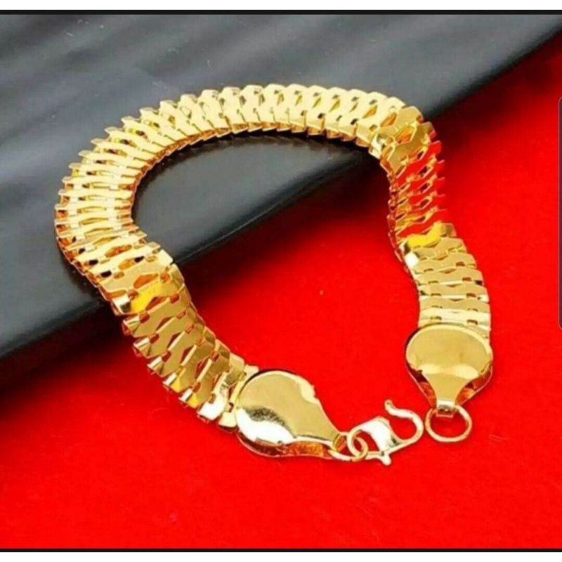 HONG KONG 399 GELANG KELABANG LAPIS EMAS 24K