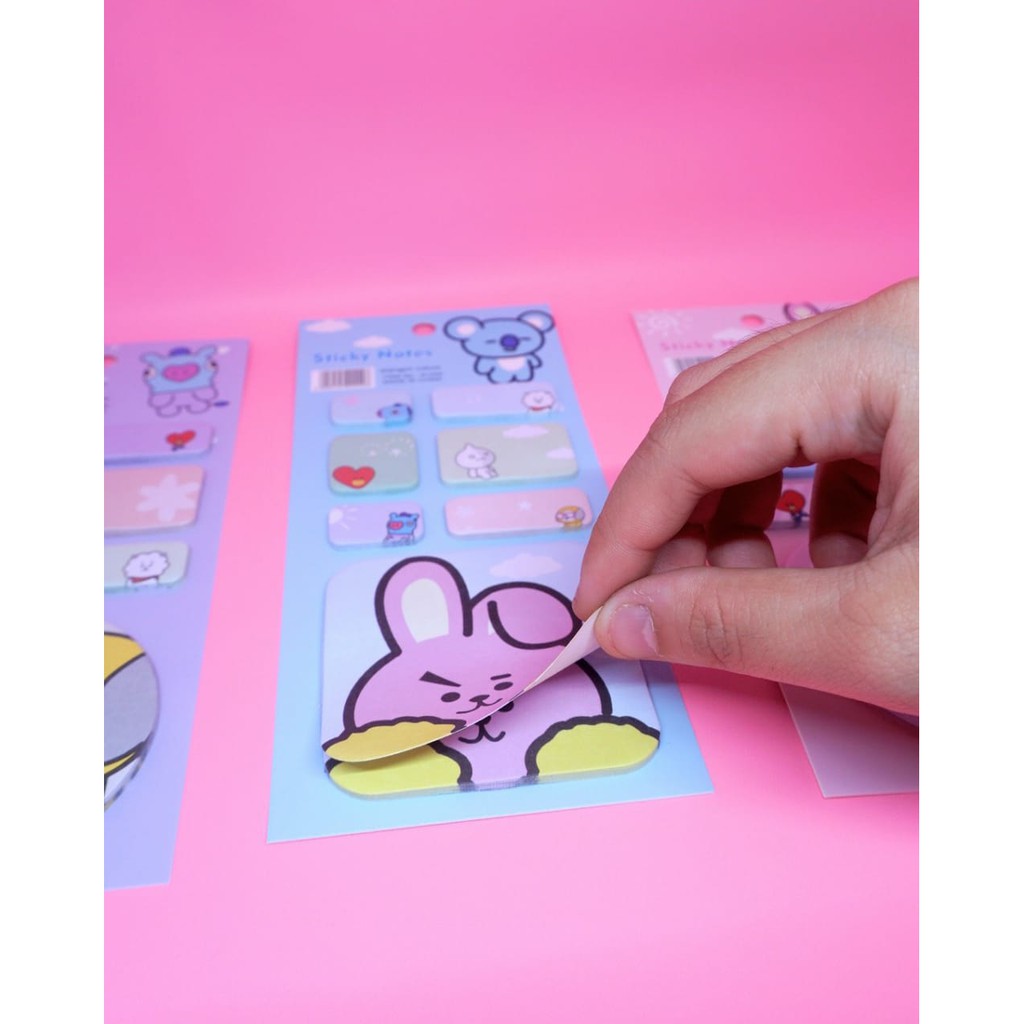 STICKY NOTES BT21 UNIK BANGTANBOYS PENANDA KERTAS BTS LUCU IMPORT HARGA DUNIA GROSIR COD TERMURAH