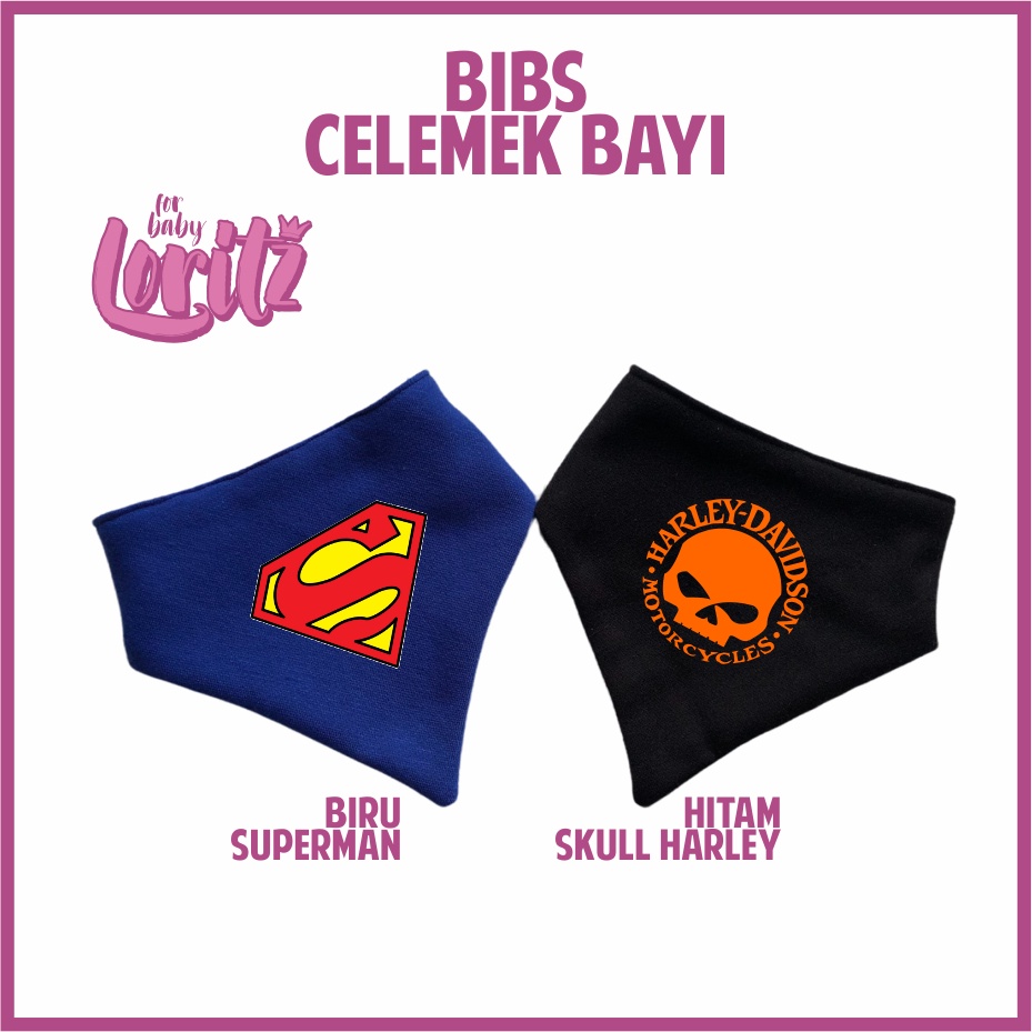 Bib slaber makan bayi celemek bayi