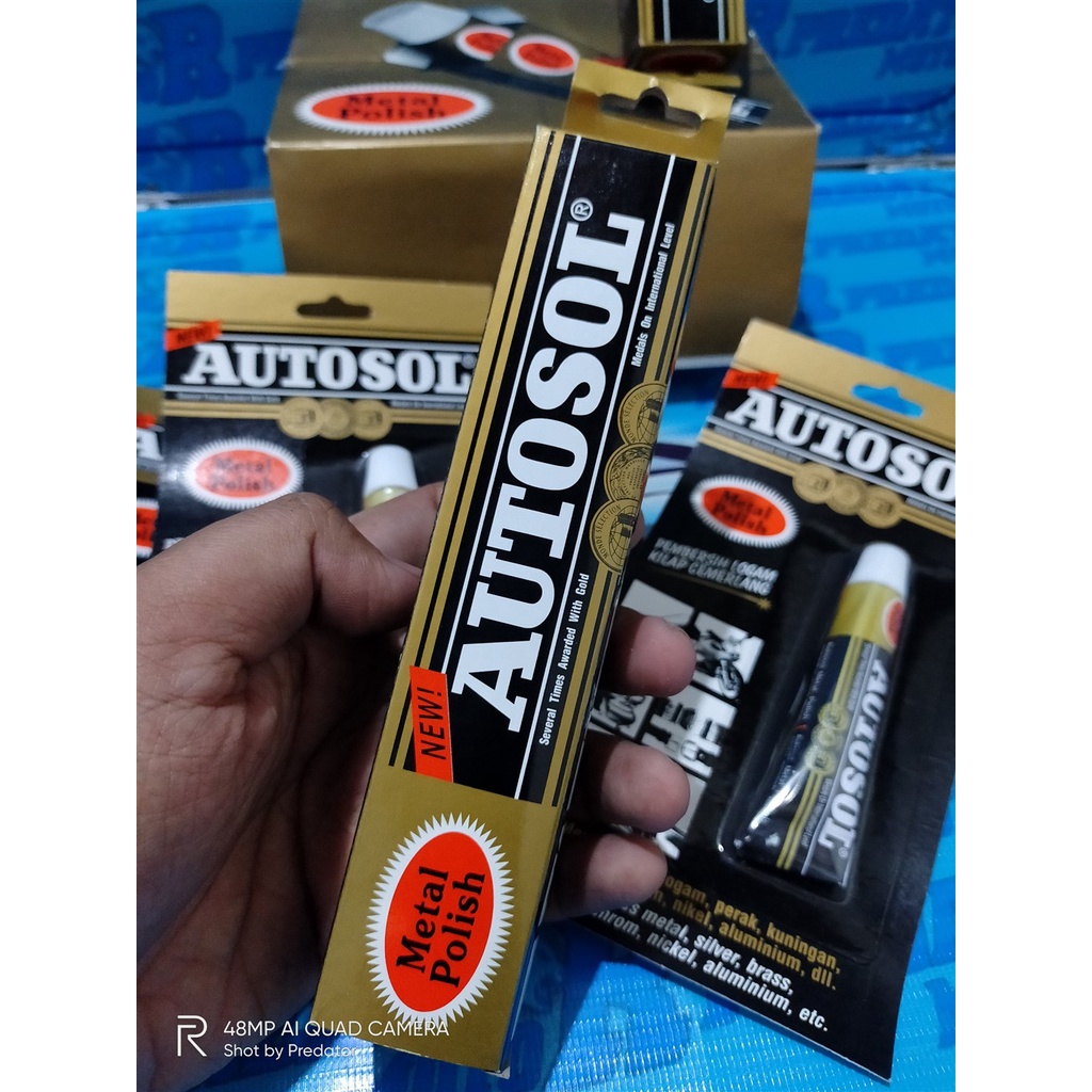 POLISH METAL CHROME STAINLES PEMBERSIH PENGKILAP LOGAM BESI AUTOSOL