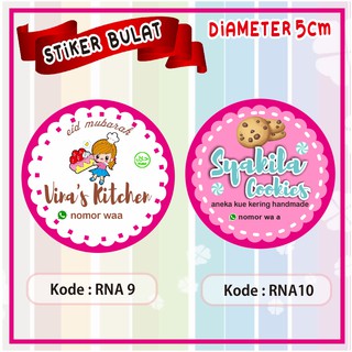 Label Stiker Bulat diameter 5 cm untuk Kue Cake Cokies Label Stiker Bulat diameter 5 cm untuk Kue Cake Cokies
