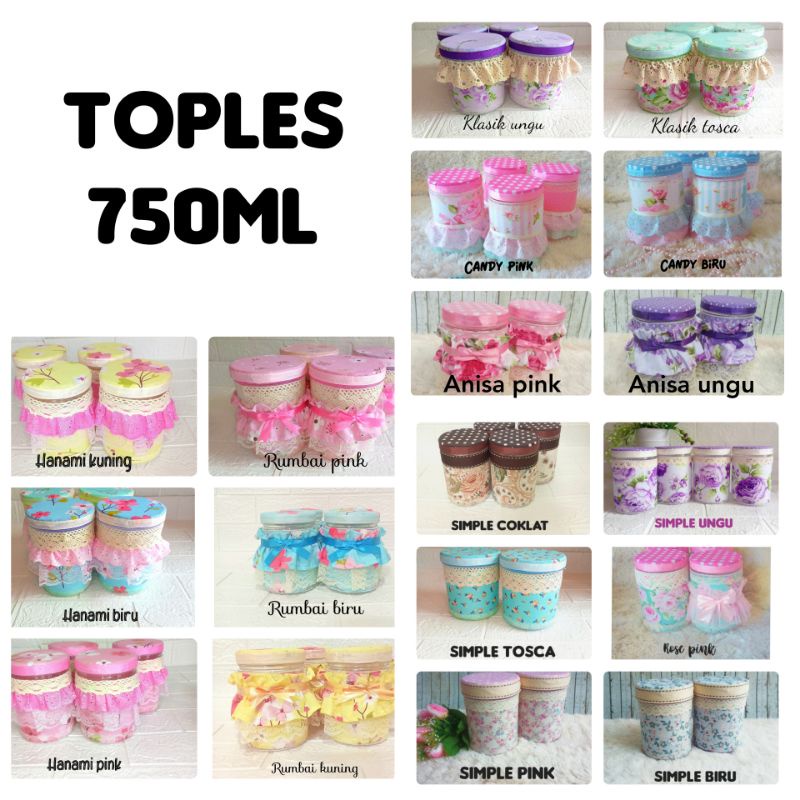 Toples Lebaran 750ml Renda Shabby