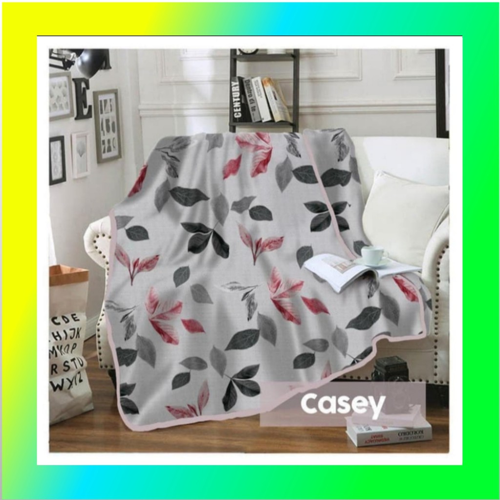 Selimut bulu halus Selimut lembut Selimut tidur Selimut kintakun casey monokrom spot merah