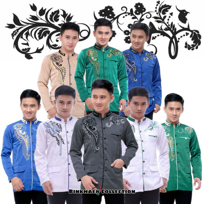 (BISA COD) Jasko Bordir Jasko Pria Jasko Baju Muslim Pria Murah Berkualitas Jasko NU Jasko Gus Azmi
