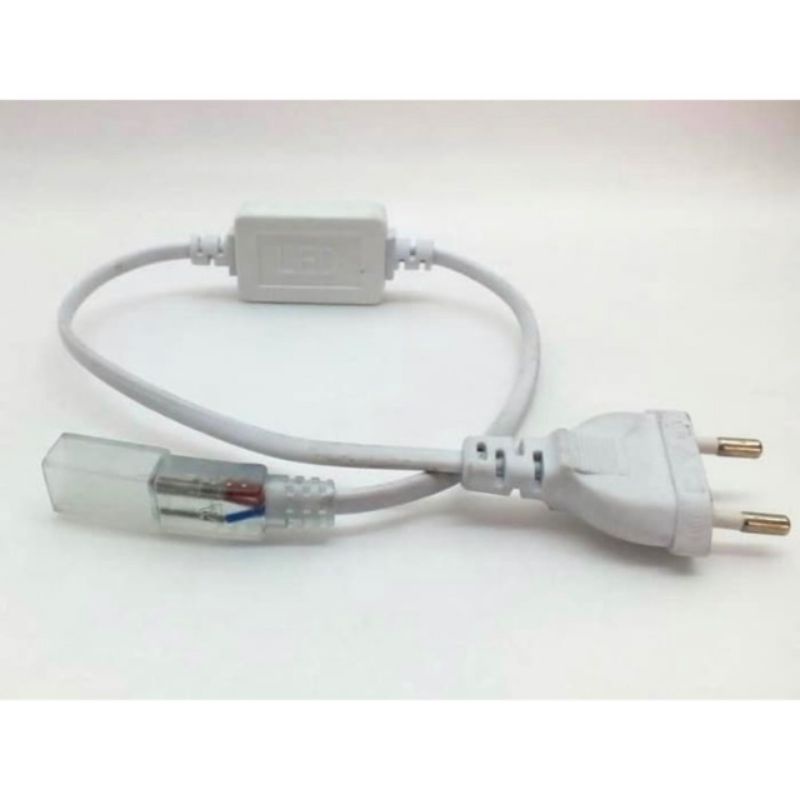 ADAPTOR SOKET COLOKAN LED SELANG SMD 5050 TUTUP SELANG SAMBUNGAN LED SELANG