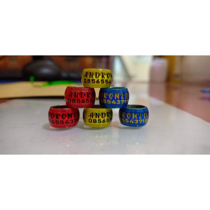 RING MERPATI BAJA DONAT WARNA HOLOGRAM