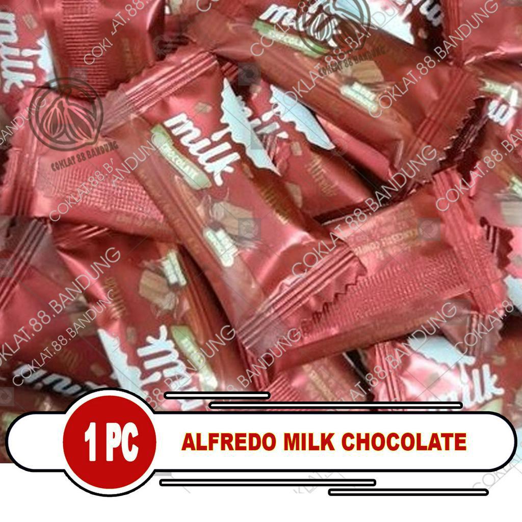 

ALFREDO MILK CHOCOLATE MINI 4.5GR SATUAN, COKLAT ALFREDO MILK COKELAT ECERAN 1 PCS MALAYSIA