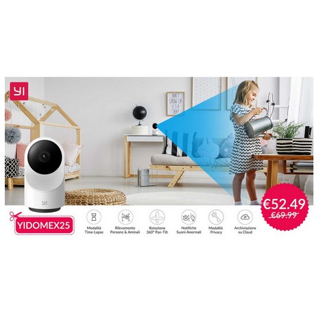 Dome X Ip Camera International FHD 1080p IPCAM KAMERA CCTV Garansi Resmi YIDOME YI DOME