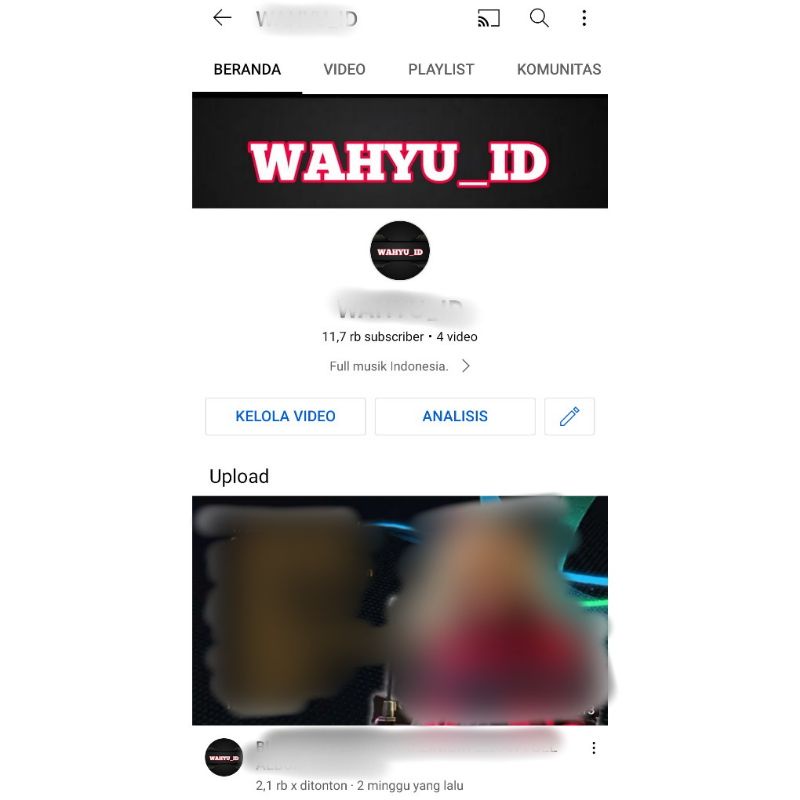 (Terjual) Akun YouTube 11k (Bekas Monetisasi)