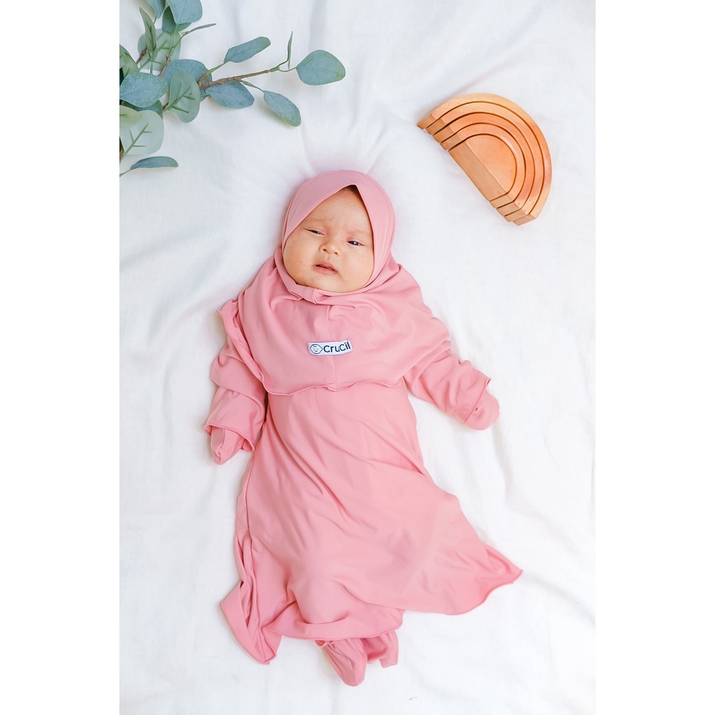 CruCil Factory Baju Gamis Polos Anak (0 - 2y)