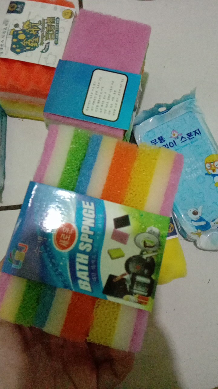 Promo Spon 6 Pcs / Busa Cuci Piring / Sponge Serbaguna Hl112 Isi 2 Pak